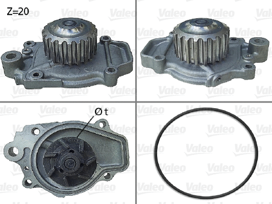 Water Pump, engine cooling (506028)
