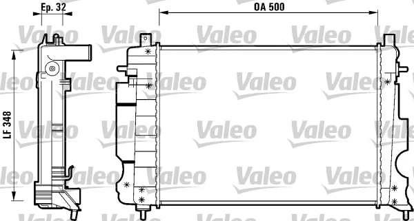 Radiator, engine cooling (732120)