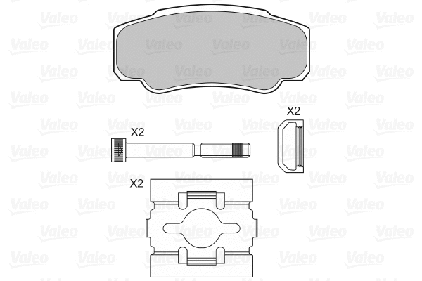 Brake Pad Set, disc brake (598570)
