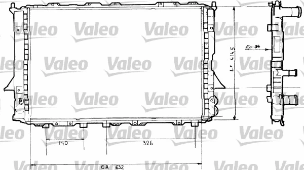 Radiator, engine cooling (730362)