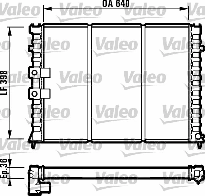 Radiator, engine cooling (731585)