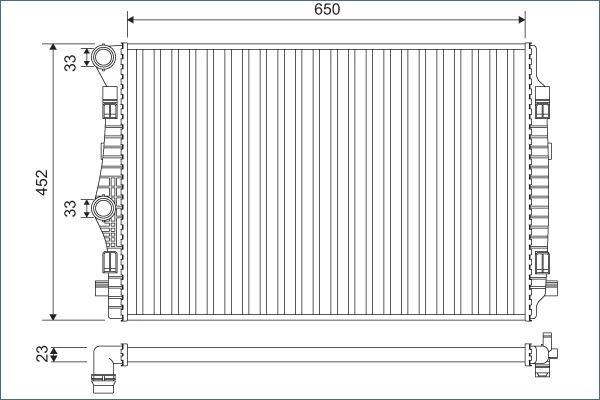 Radiator, engine cooling (701132)