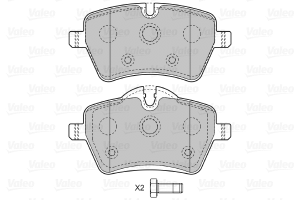 Brake Pad Set, disc brake (598925)