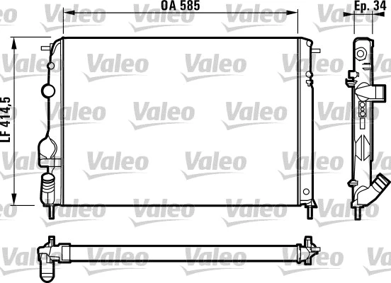 Radiator, engine cooling (732817)