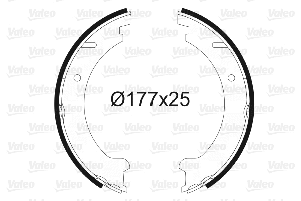 Brake Shoe Set, parking brake (564019)