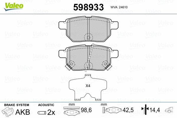 Brake Pad Set, disc brake