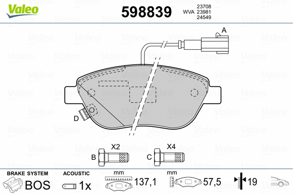 Brake Pad Set, disc brake