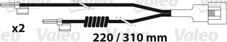 Warning Contact, brake pad wear (882315)