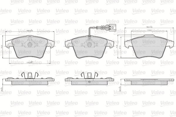 Brake Pad Set, disc brake (873746)