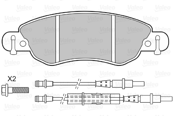 Brake Pad Set, disc brake (598417)