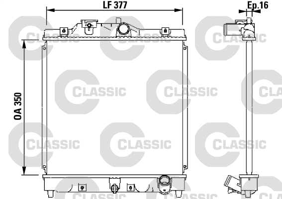 Radiator, engine cooling (231434)