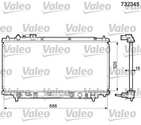 Radiator, engine cooling (732345)