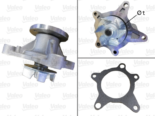 Water Pump, engine cooling (506977)