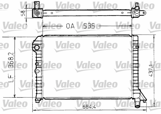 Radiator, engine cooling (810958)