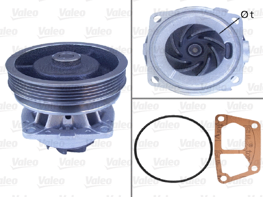 Water Pump, engine cooling (506379)