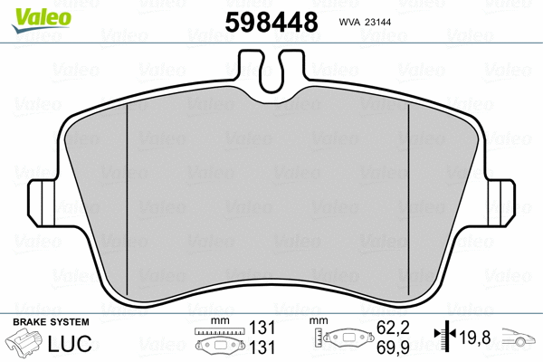 Brake Pad Set, disc brake
