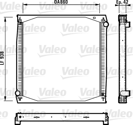 Radiator, engine cooling (730260)