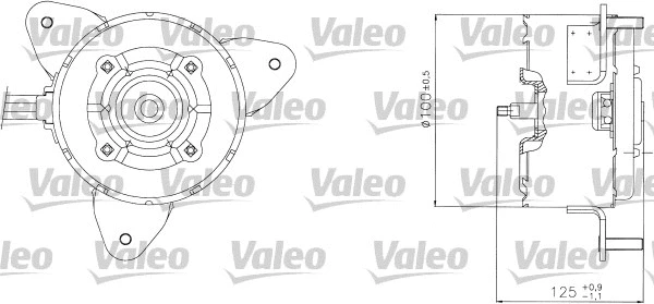 Electric Motor, radiator fan (698304)