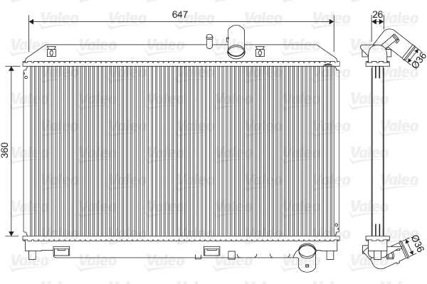 Radiator, engine cooling (701561)