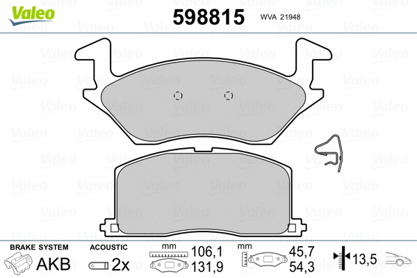 Brake Pad Set, disc brake