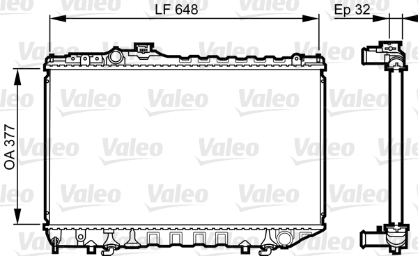 Radiator, engine cooling (731716)