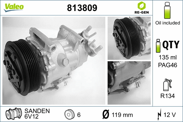 Compressor, air conditioning (813809)