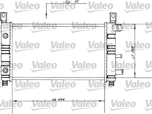 Radiator, engine cooling (730558)
