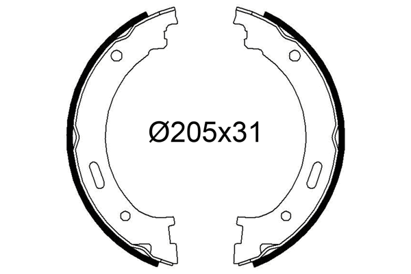 Brake Shoe Set (564292)