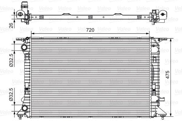 Radiator, engine cooling (735471)