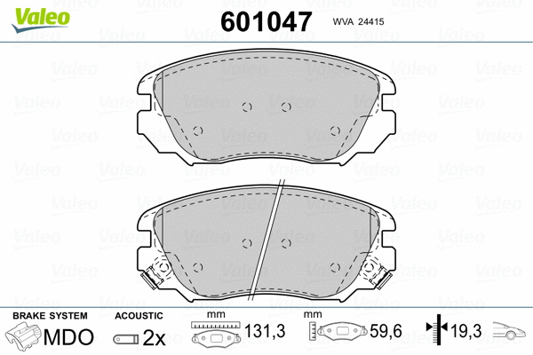 Brake Pad Set, disc brake