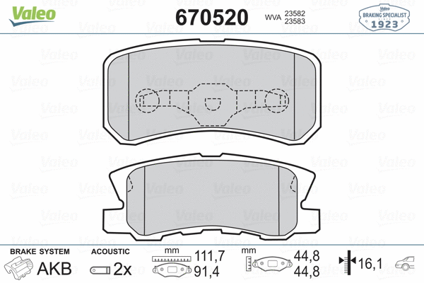 Brake Pad Set, disc brake