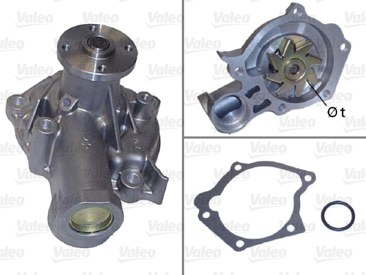 Water Pump, engine cooling (506815)