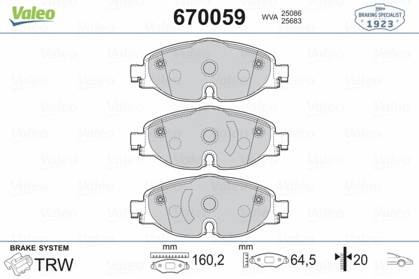 Brake Pad Set, disc brake