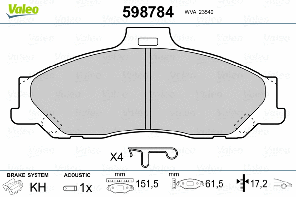 Brake Pad Set, disc brake