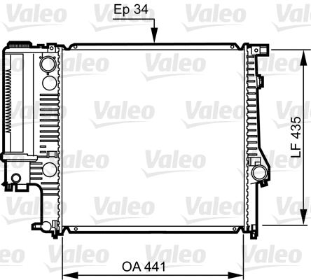 Radiator, engine cooling (731512)