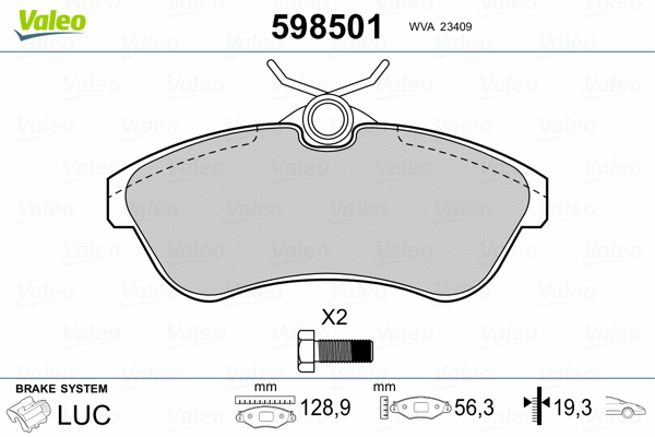 Brake Pad Set, disc brake