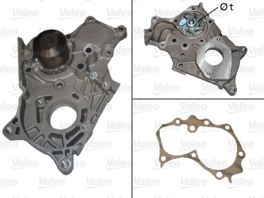 Water Pump, engine cooling (506849)