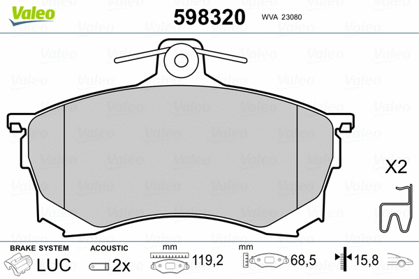 Brake Pad Set, disc brake