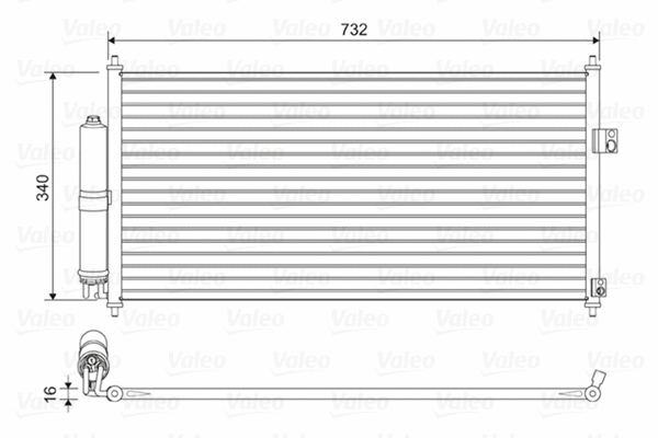 Condenser, air conditioning (814032)