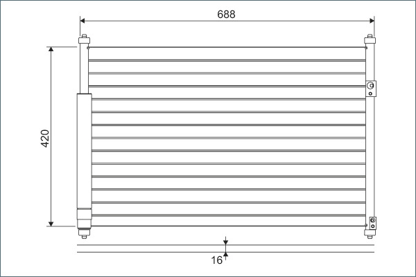 Condenser, air conditioning (814228)
