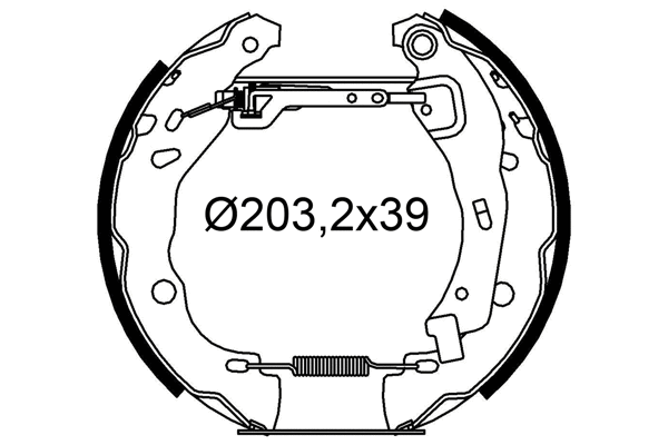 Brake Shoe Set (554950)