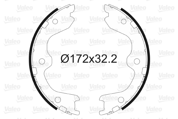 Brake Shoe Set, parking brake (564196)