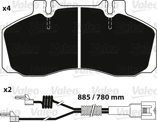 Brake Pad Set, disc brake (882241)