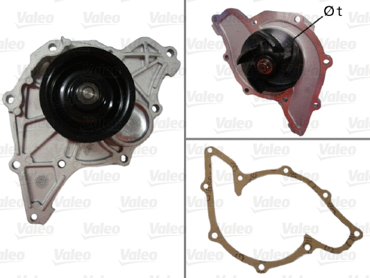 Water Pump, engine cooling (506591)