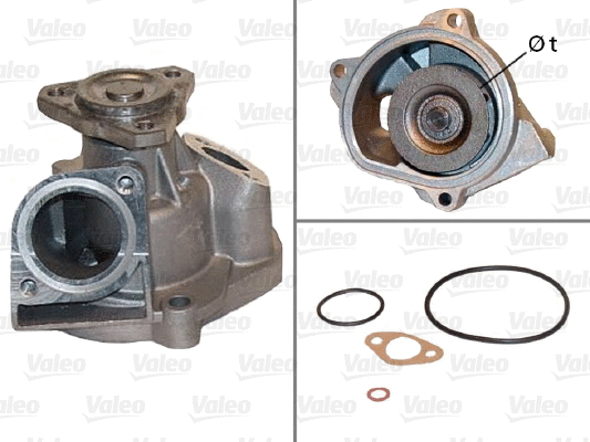 Water Pump, engine cooling (506434)