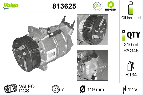 Compressor, air conditioning (813625)