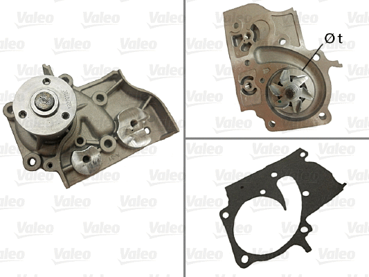 Water Pump, engine cooling (506825)