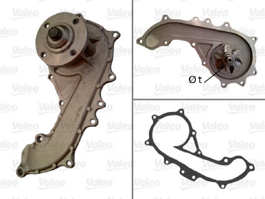 Water Pump, engine cooling (506928)
