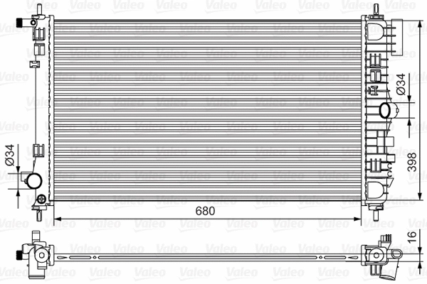 Radiator, engine cooling (735483)