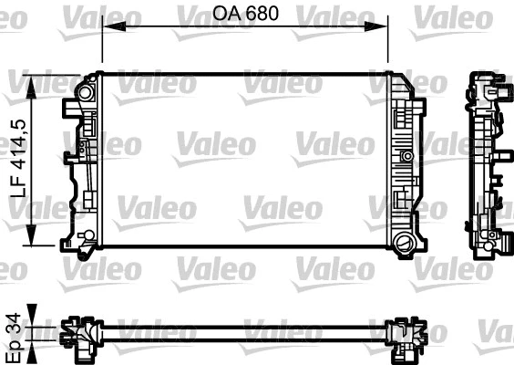 Radiator, engine cooling (734930)